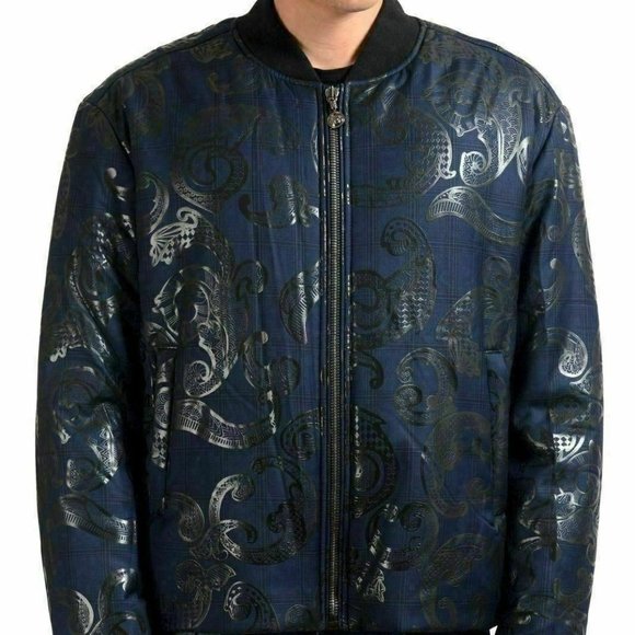 Versace Men´s Wool Designed Bomber Parka Jacket